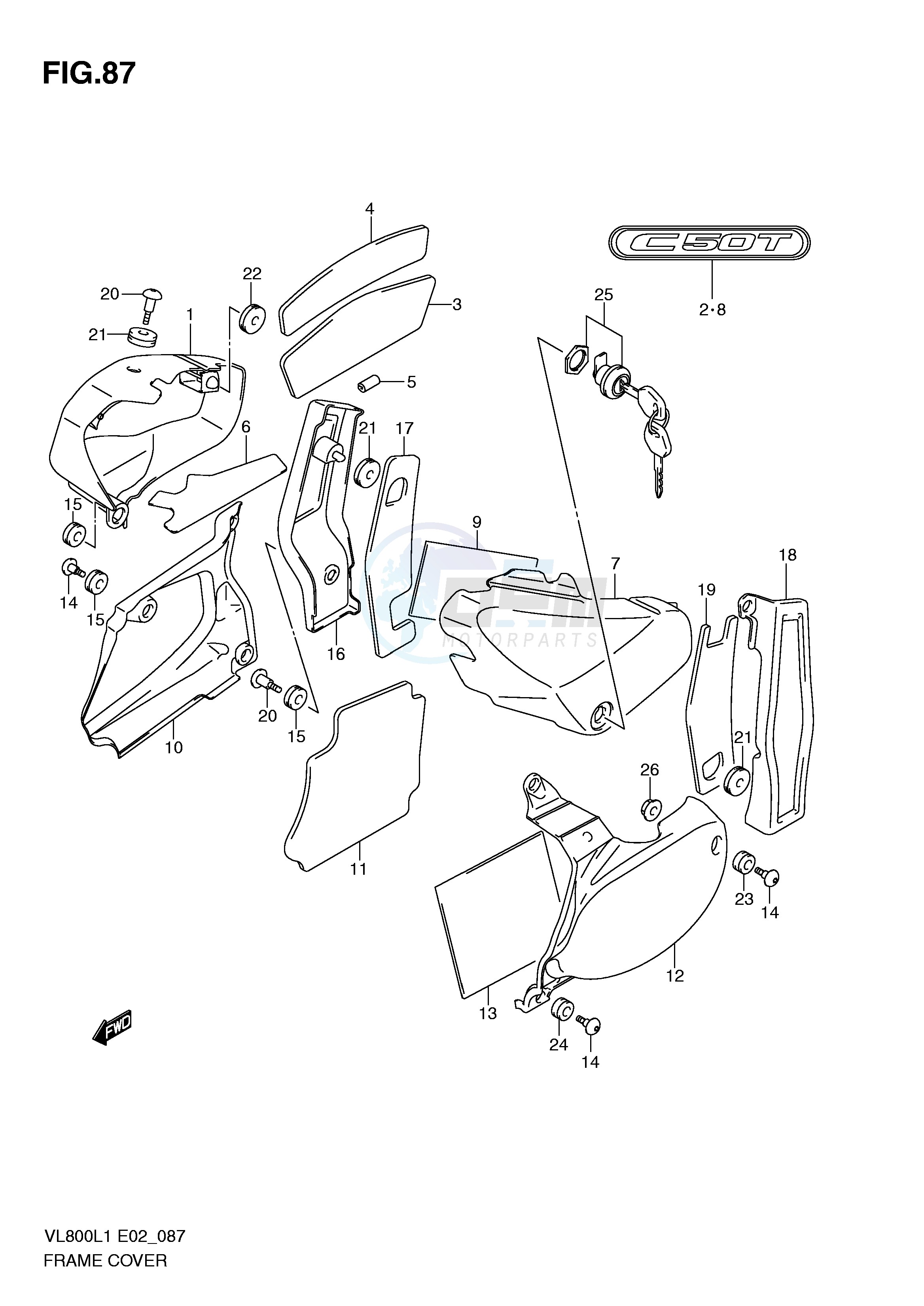 FRAME COVER (VL800TL1 E24) image