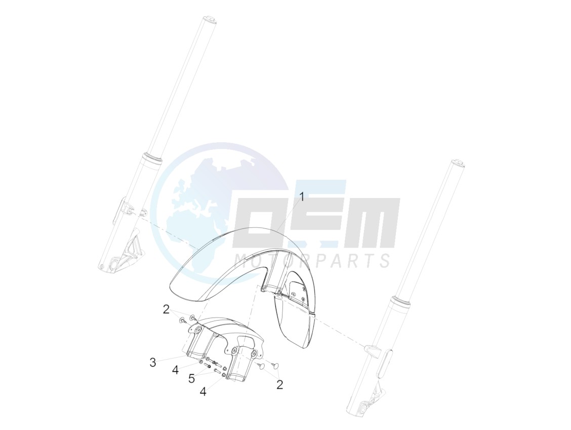 Front mudguard-Pillar blueprint