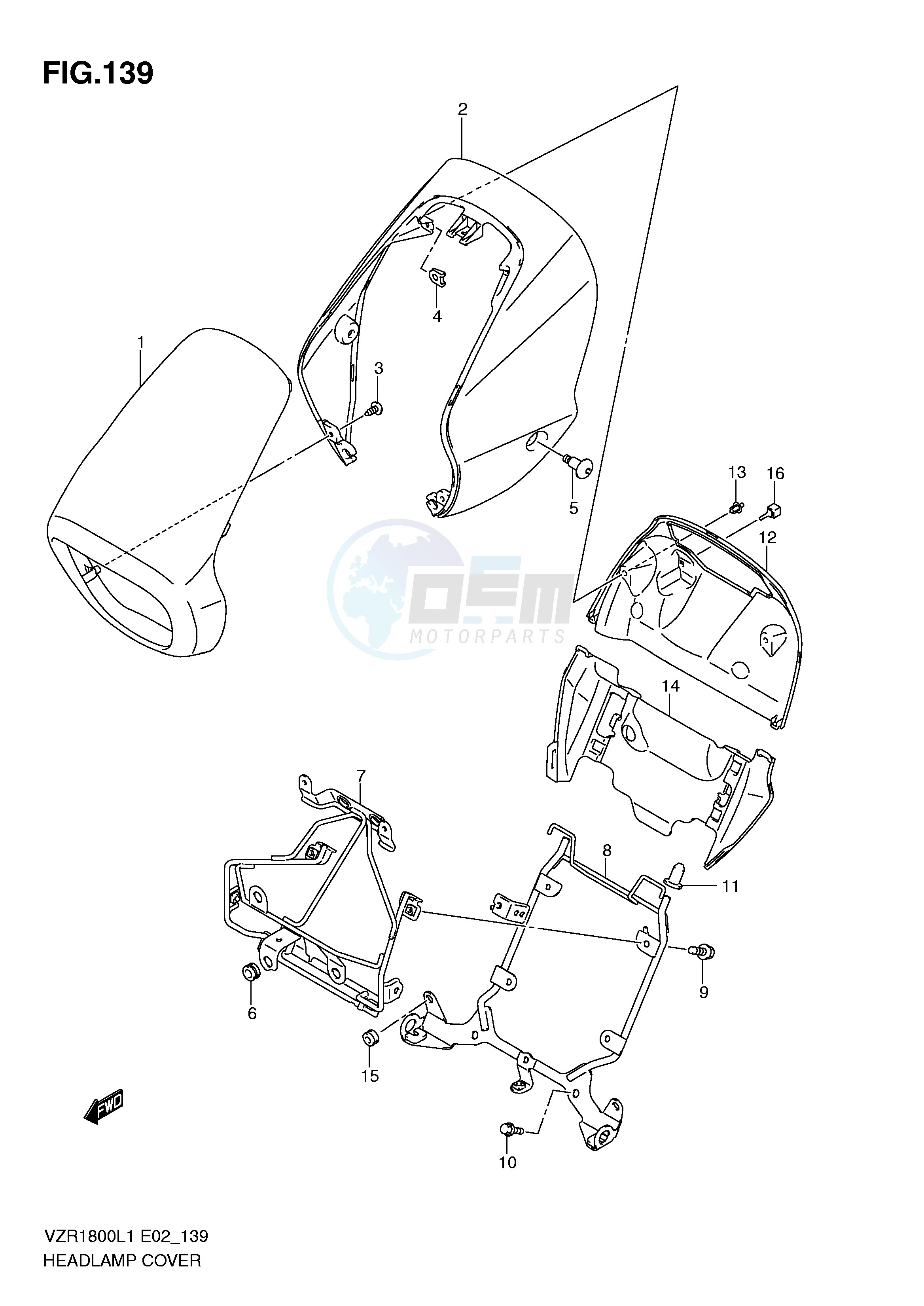 HEADLAMP COVER (VZR1800L1 E51) image