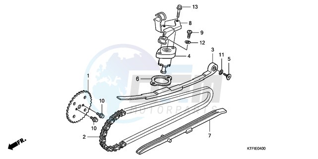 CAM CHAIN/TENSIONER image