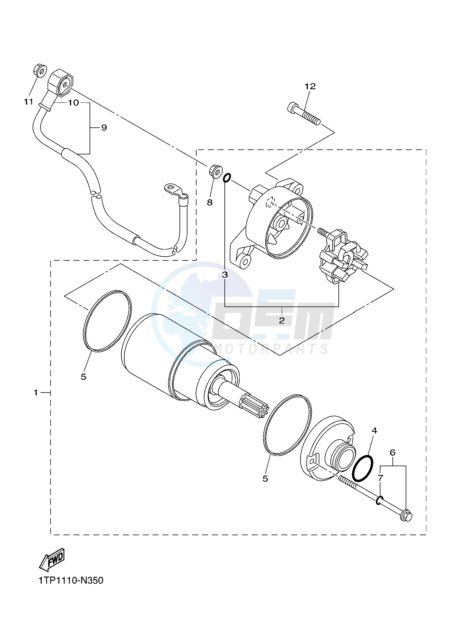 STARTING MOTOR image