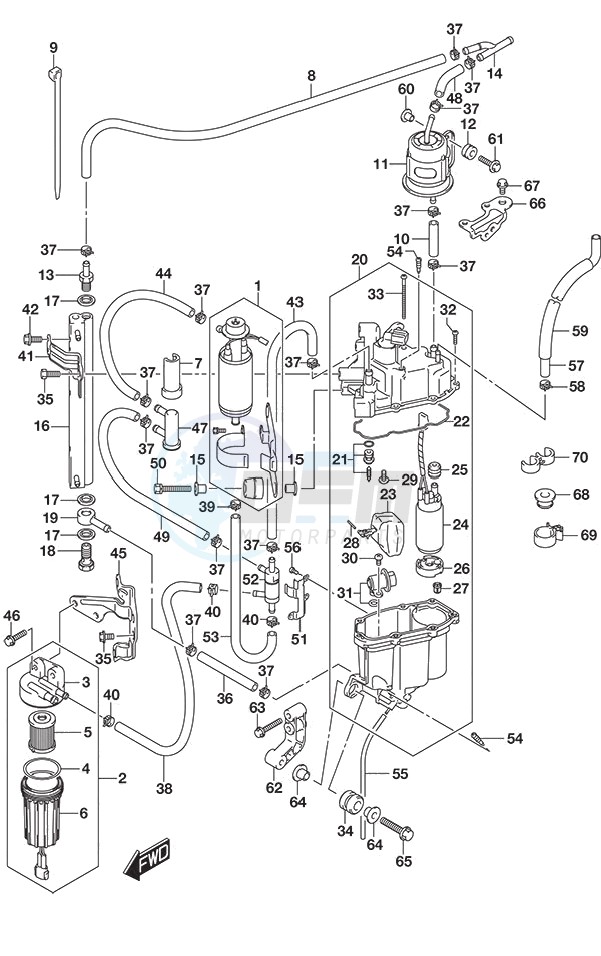 Fuel Pump/Fuel Vapor Separator image