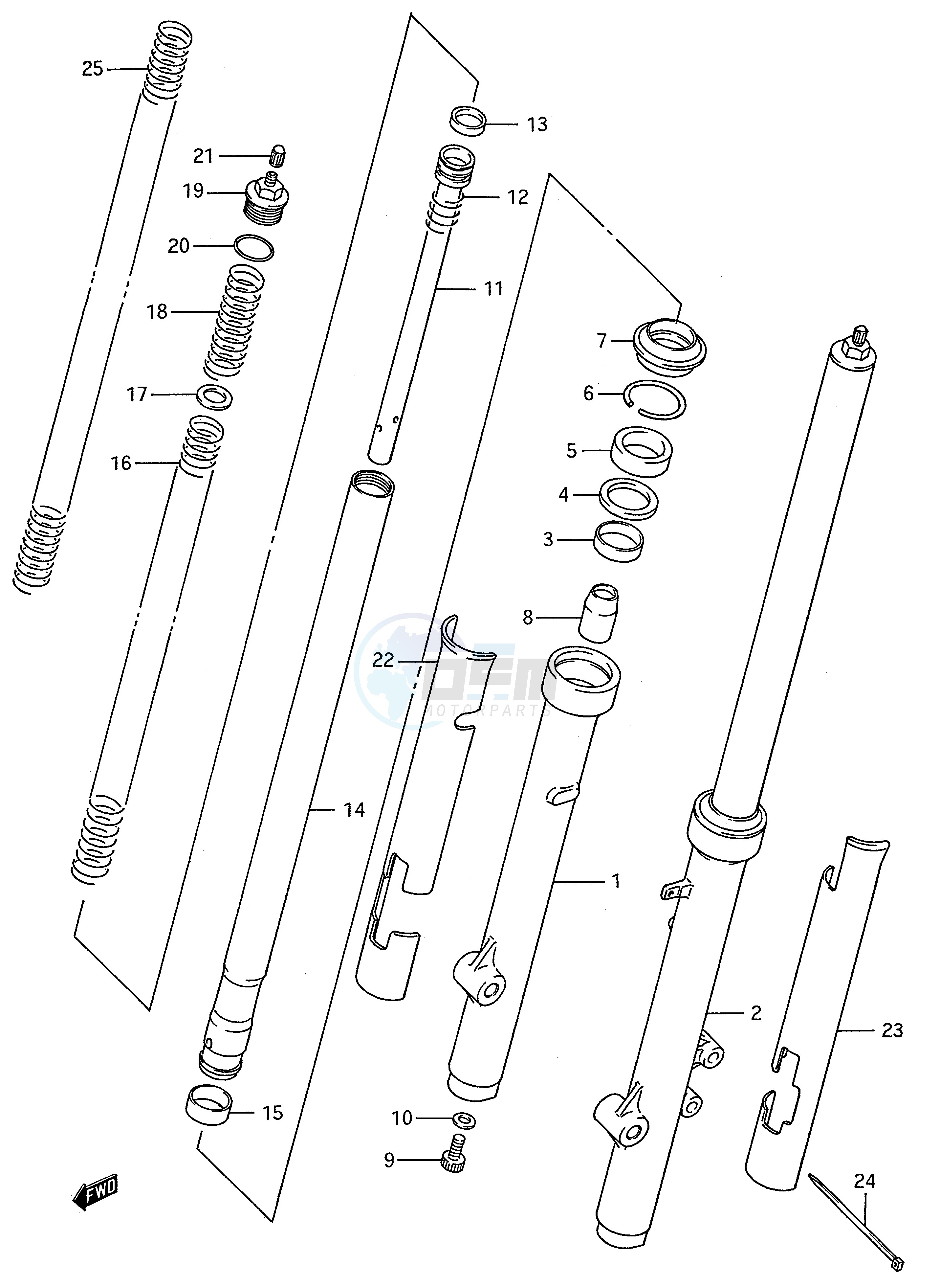 FRONT FORK (MODEL K) image