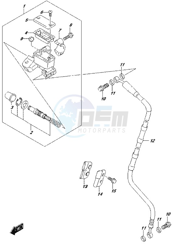 FRONT MASTER CYLINDER image