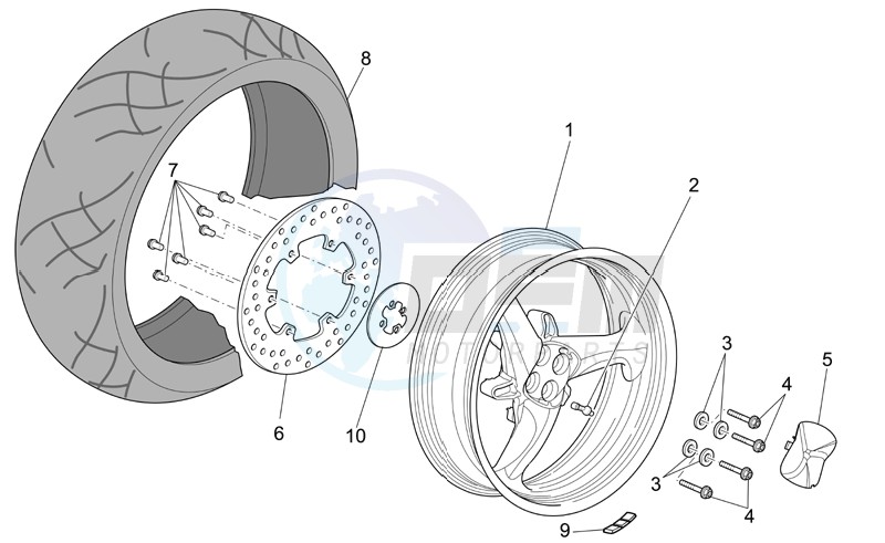 Rear wheel image