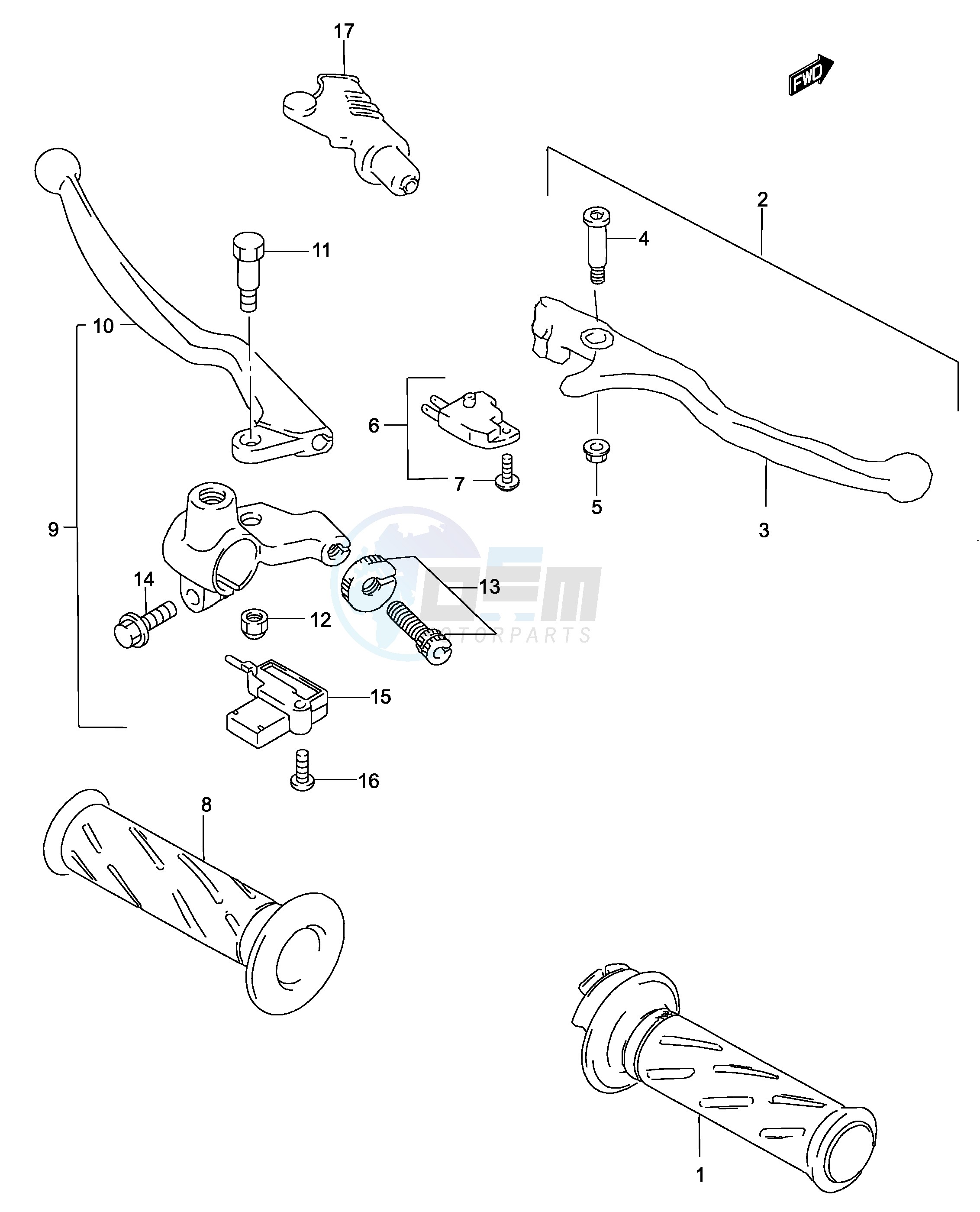 HANDLE LEVER blueprint