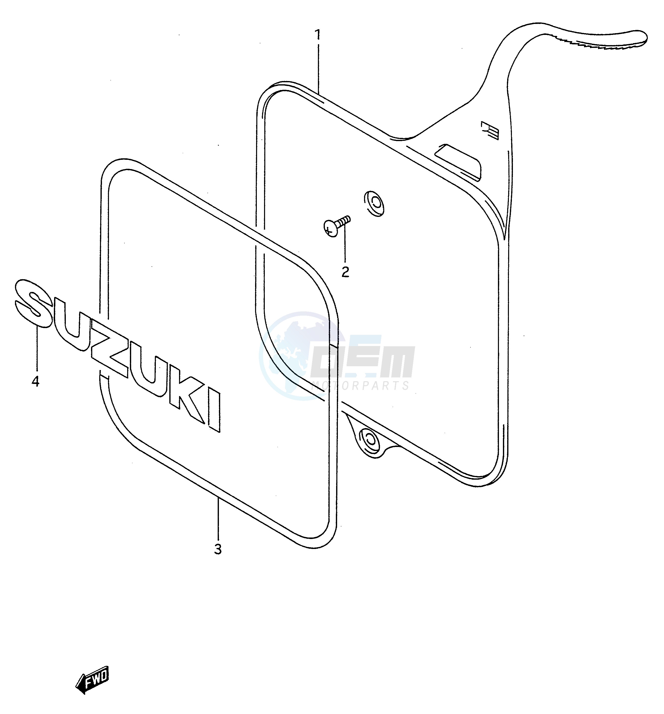 FRONT NUMBER PLATE blueprint