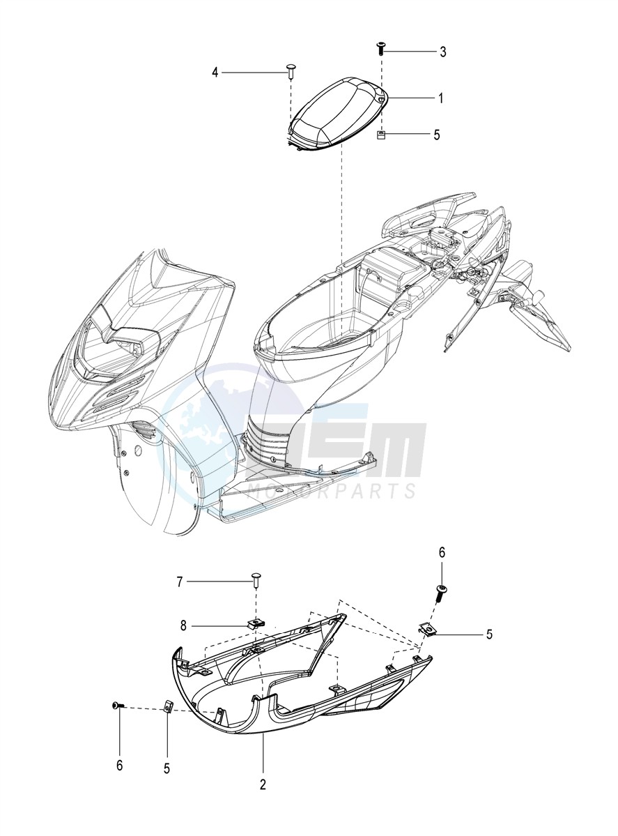 Helmet carrier cover-spoiler blueprint