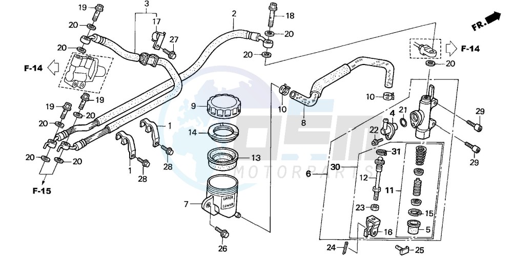 RR. BRAKE MASTER CYLINDER image