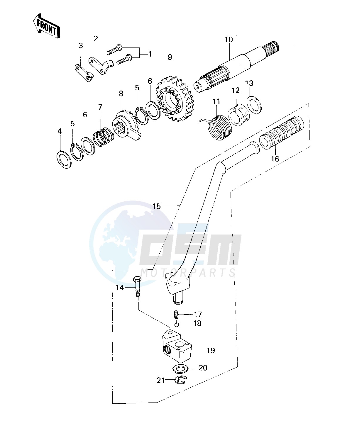 KICKSTARTER MECHANISM image