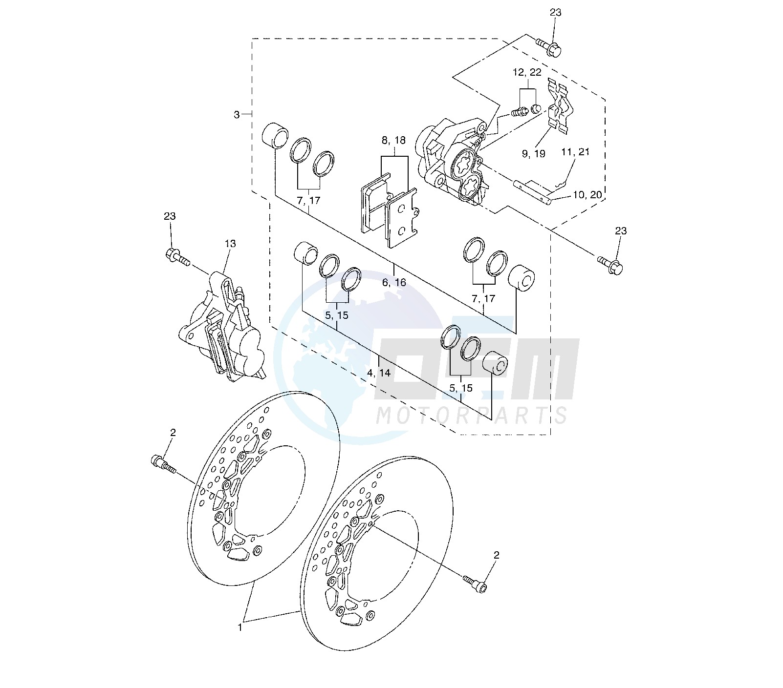 FRONT BRAKE CALIPER image