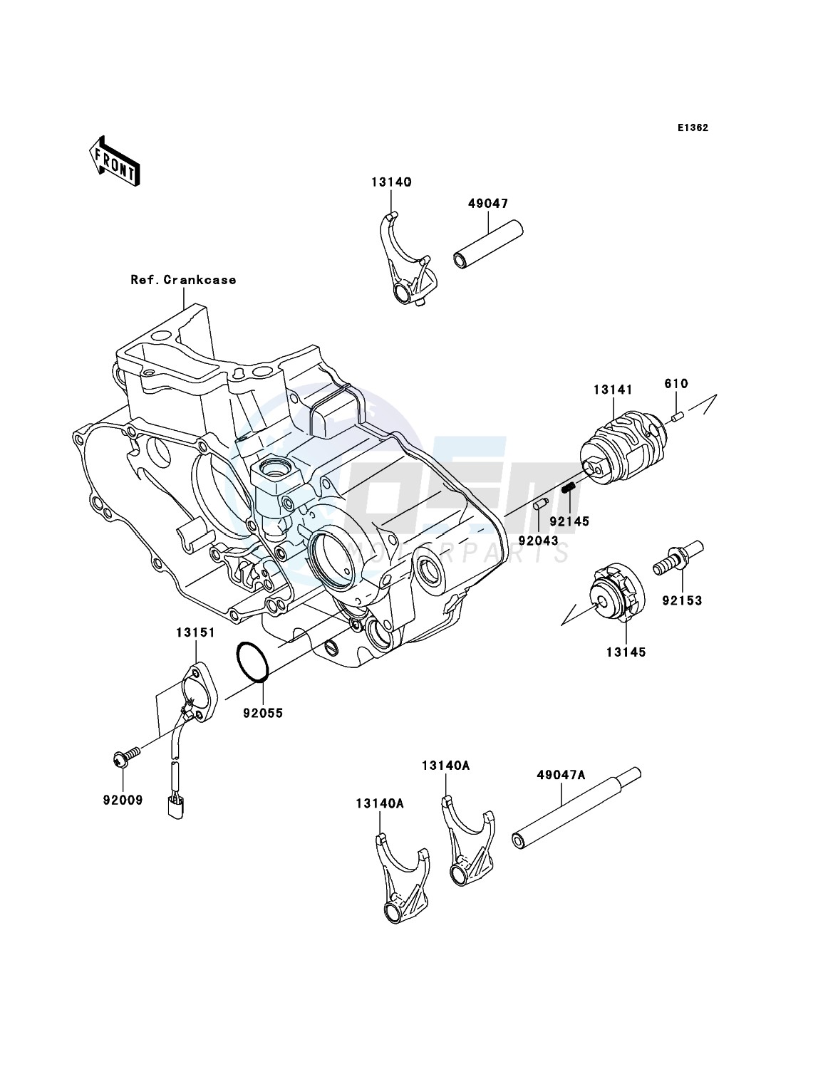 Gear Change Drum/Shift Fork(s) image