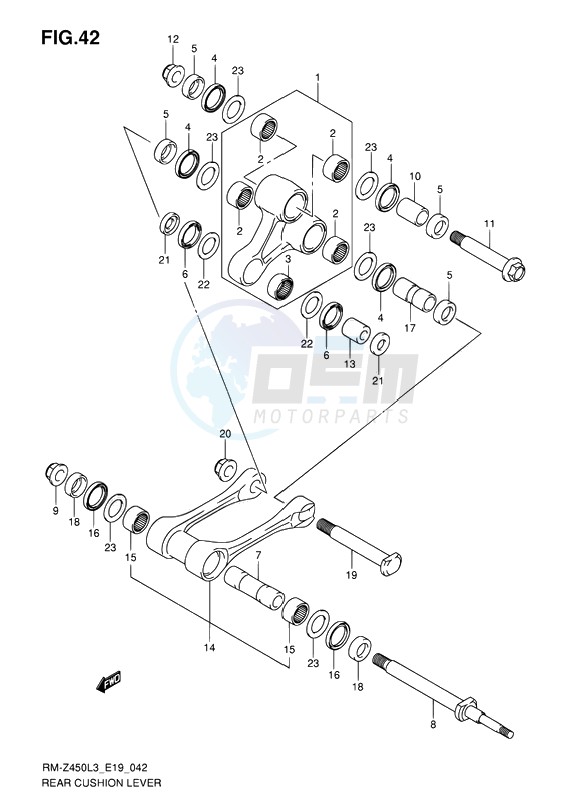 REAR CUSHION LEVER image