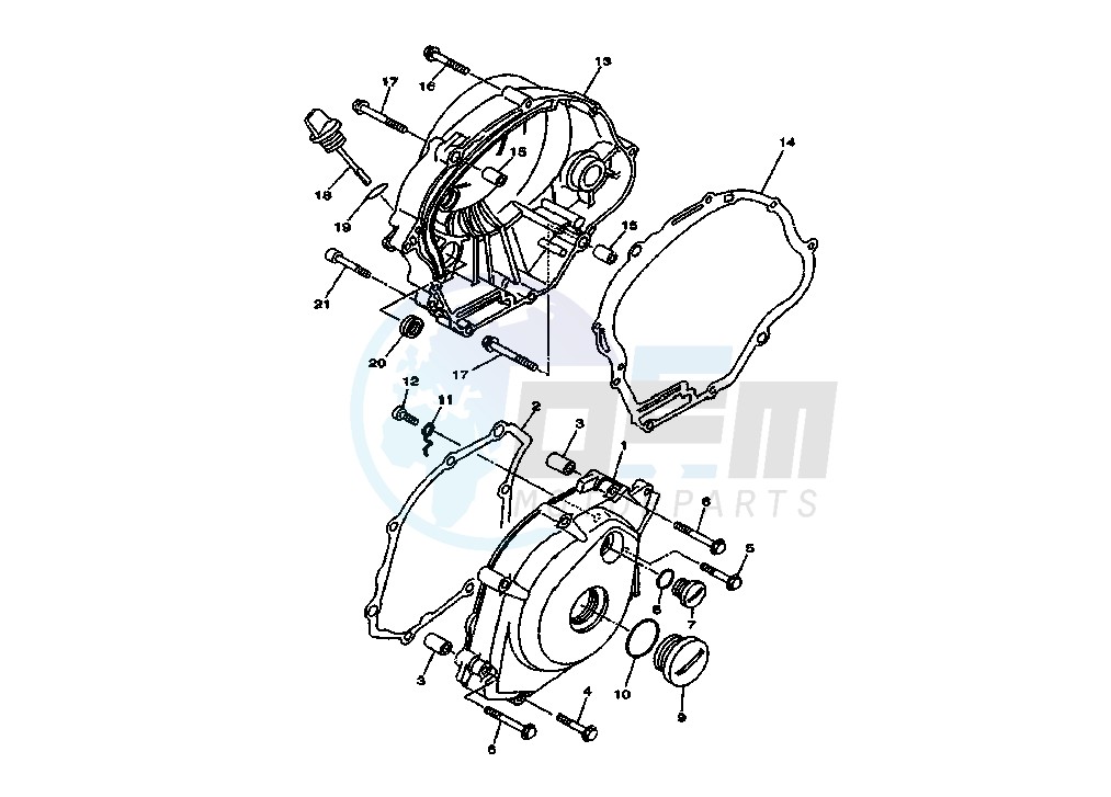 CRANKCASE COVER blueprint