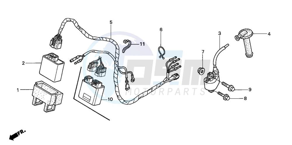 WIRE HARNESS (CRF450R2,3,4,5,6,7) blueprint