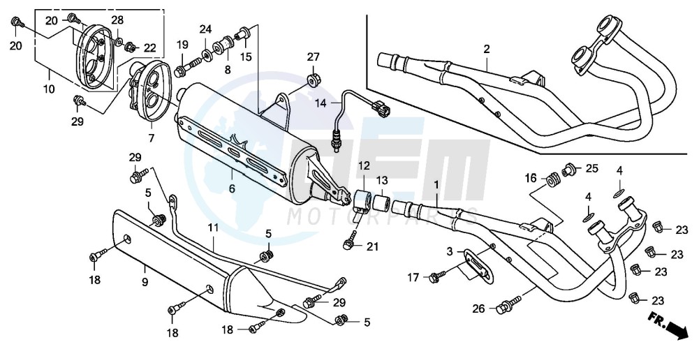 EXHAUST MUFFLER blueprint