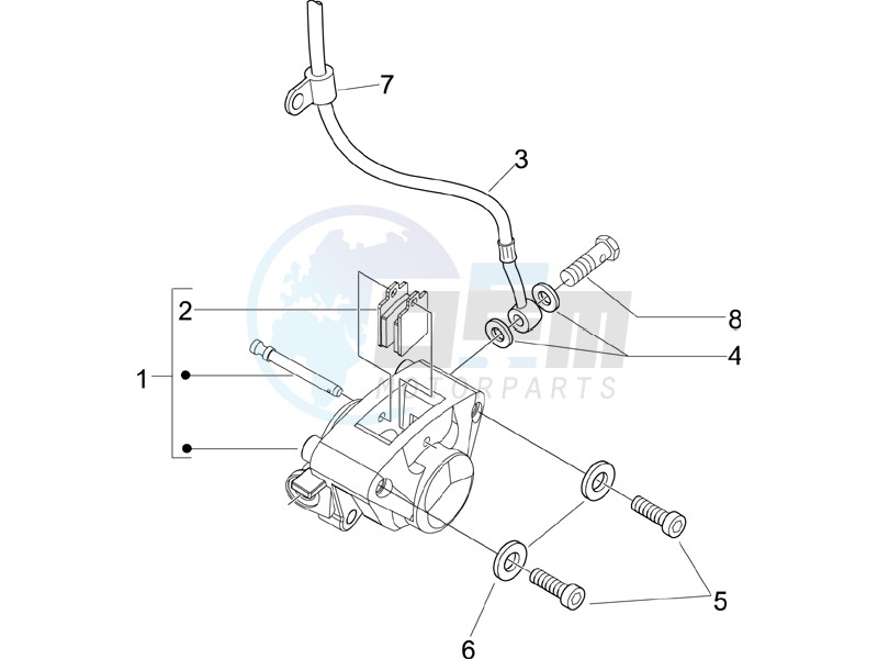 Brakes hose  - Calipers blueprint