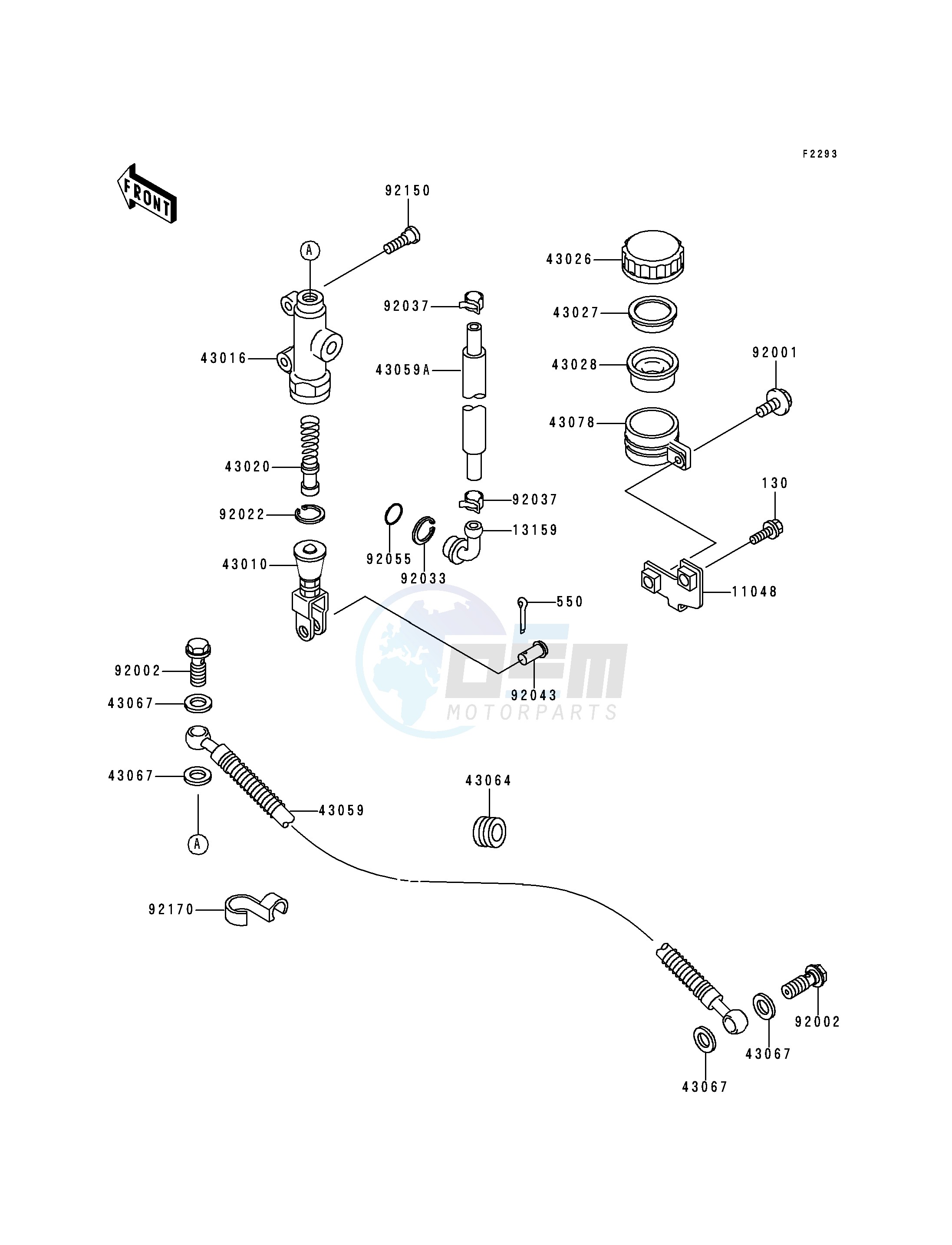 REAR MASTER CYLINDER blueprint