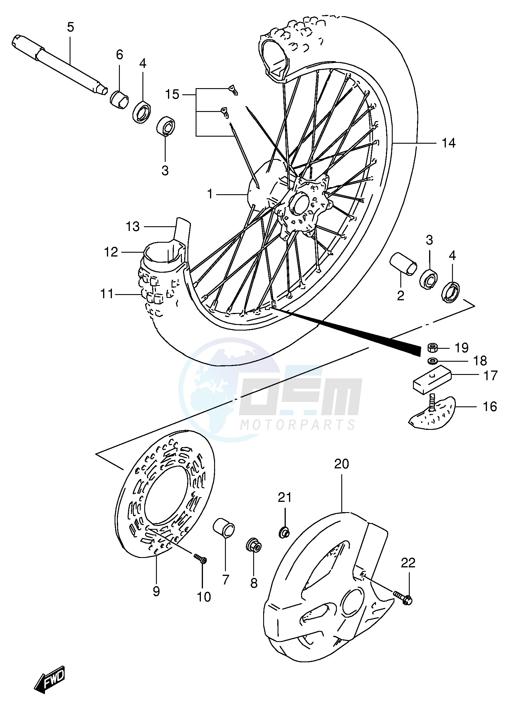 FRONT WHEEL (MODEL T) image