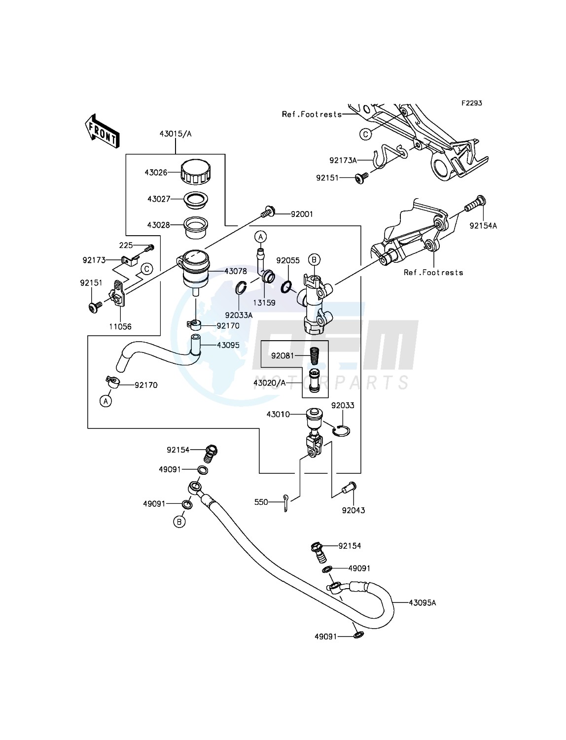 Rear Master Cylinder blueprint