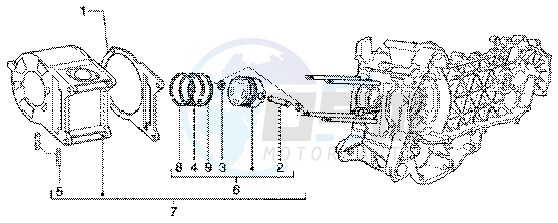 Cylinder-piston-wrist pin assy image