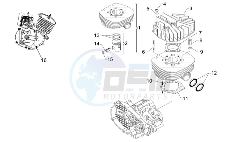 Head - Cylinder - Piston image