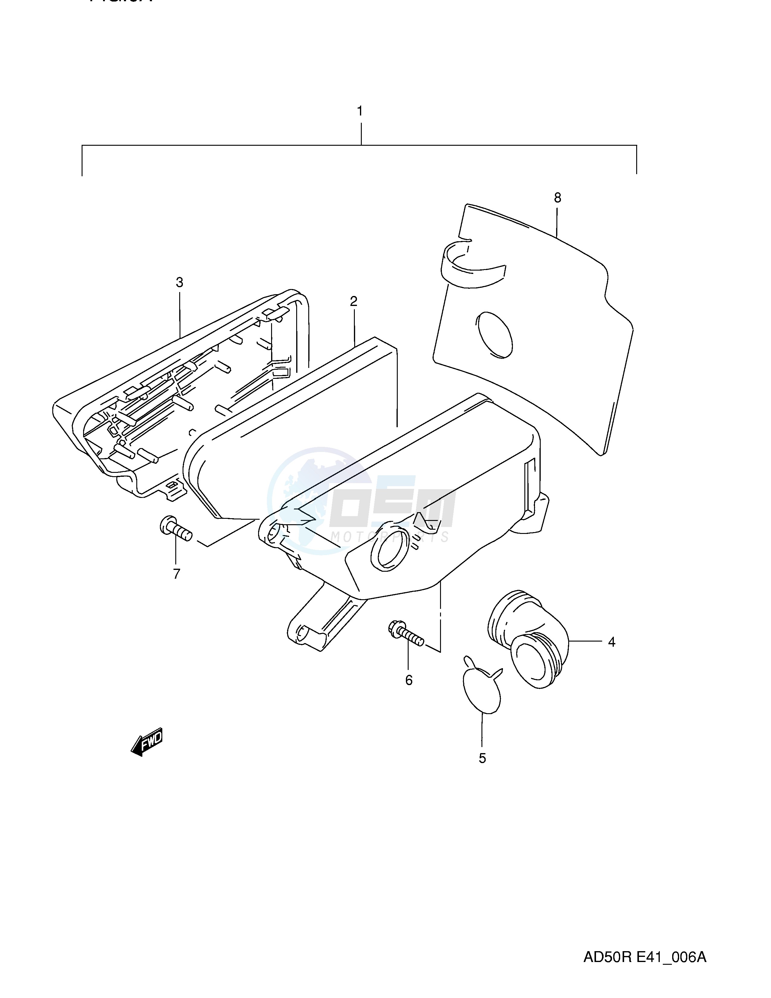 AIR CLEANER (MODEL K E6 ~E.NO.211604) image