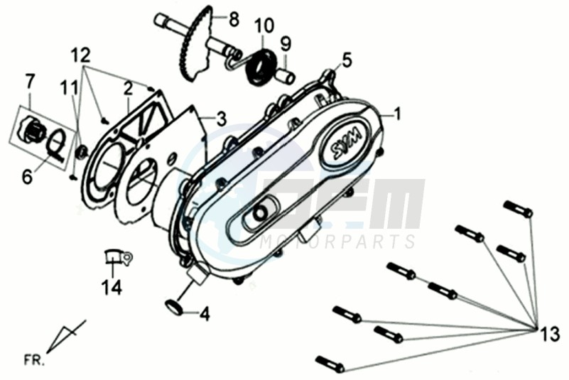 CRANKCASE COVER / GASKET image