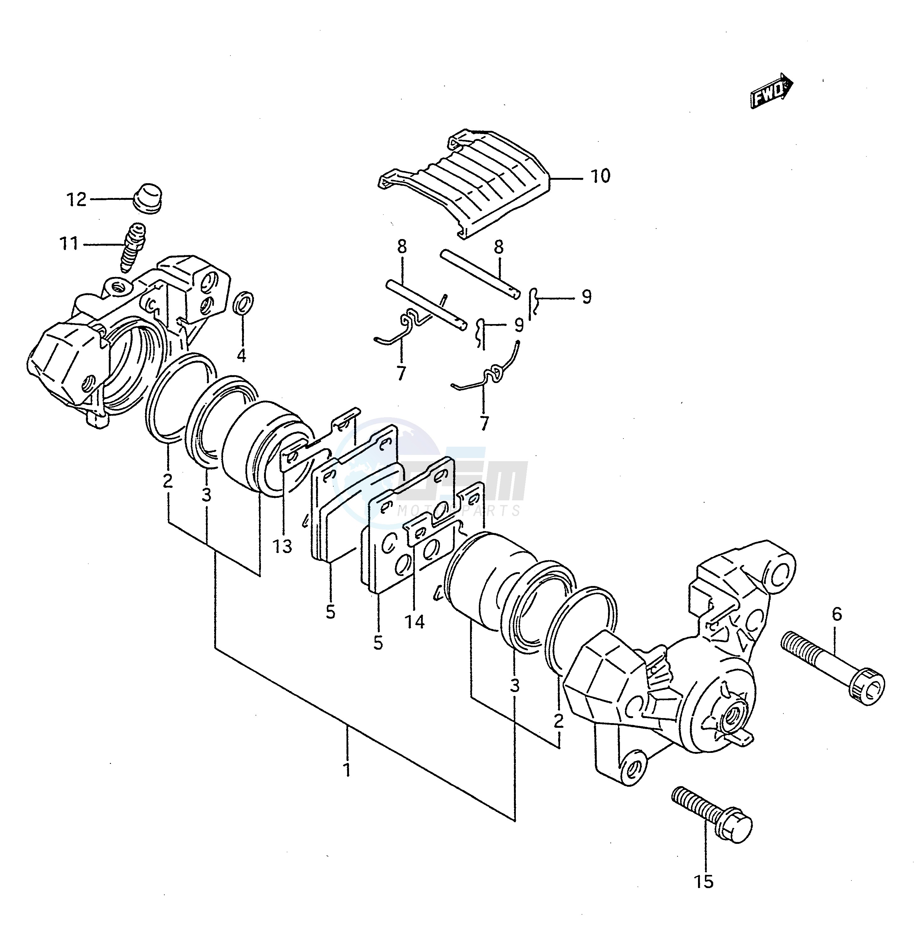 REAR CALIPER (MODEL K L M N) image