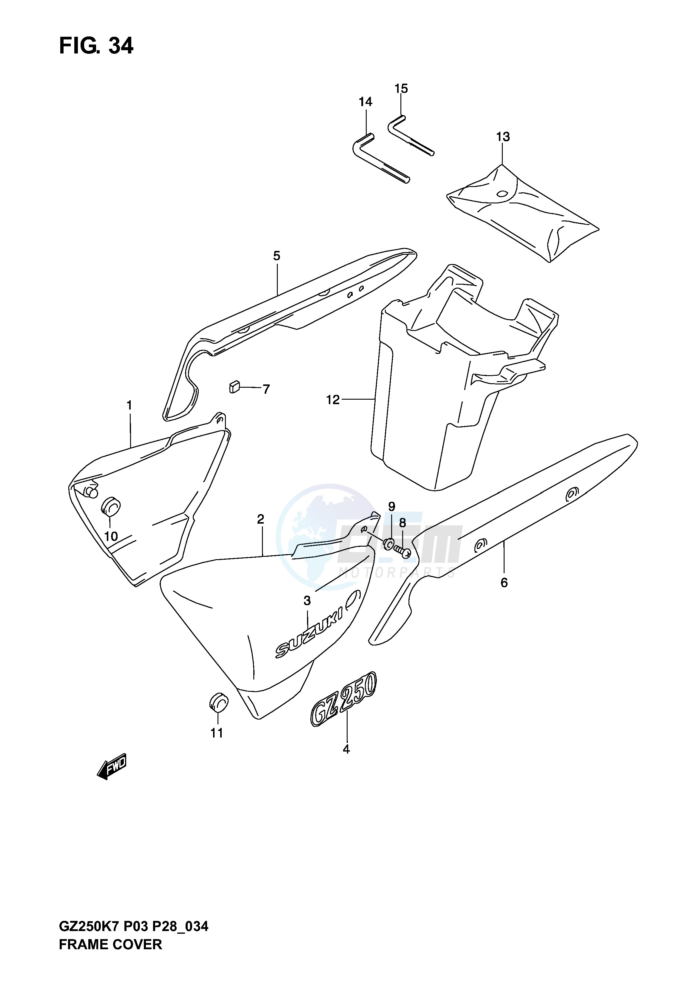 FRAME COVER (MODEL K3 K4 K5 K6) image