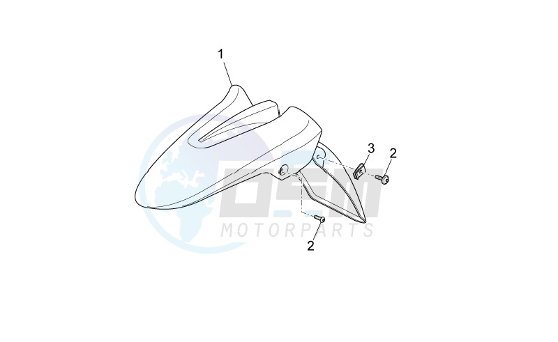 Front mudguard blueprint