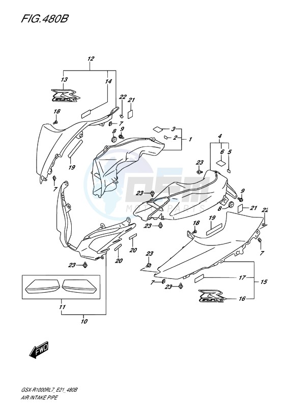 AIR INTAKE PIPE (SPECIAL EDITION) blueprint