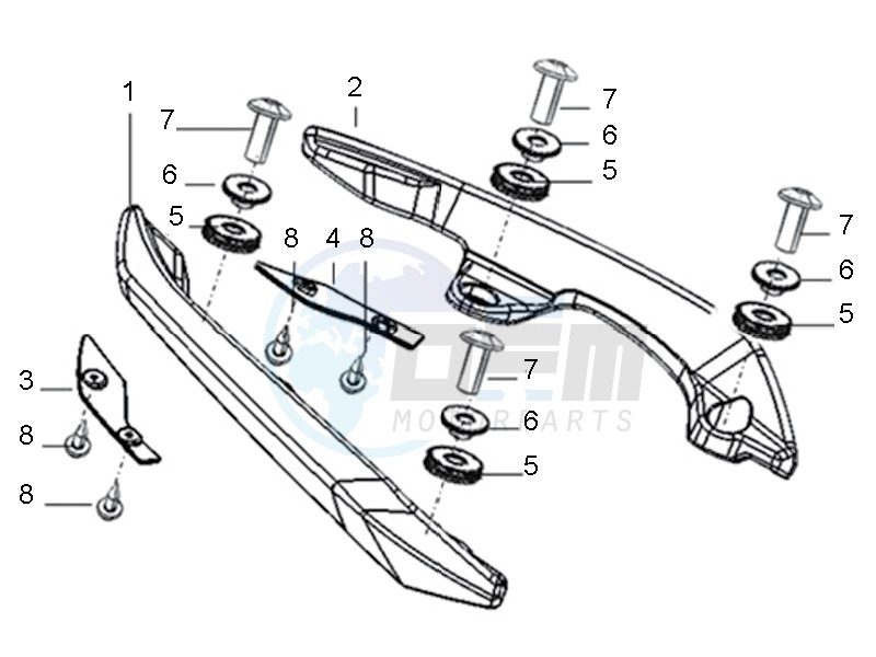 Rear handle assembly blueprint