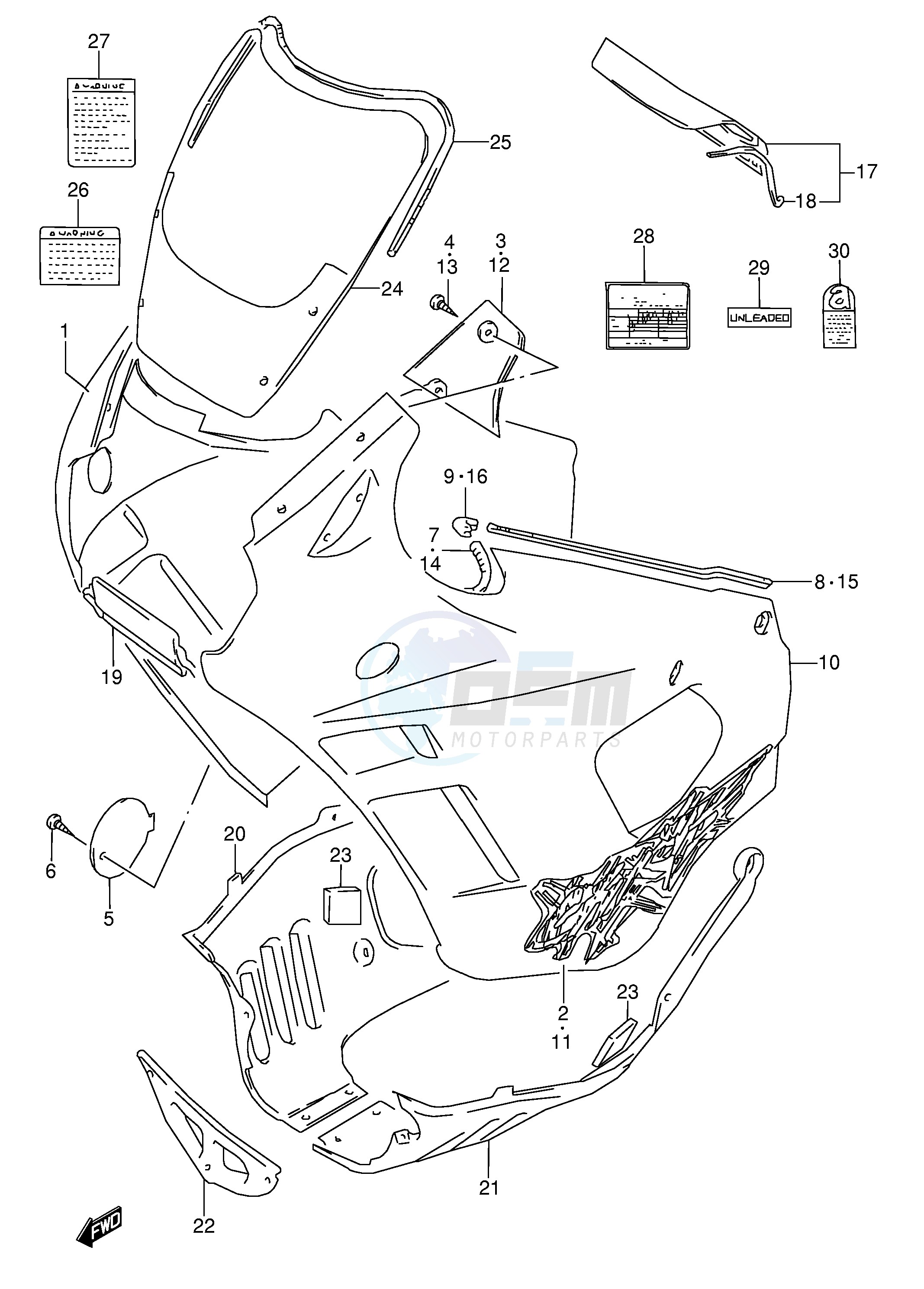 COWLING BODY (MODEL R) image