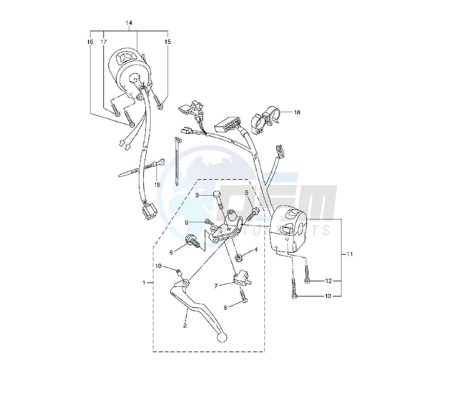 HANDLE SWITCH AND LEVER blueprint