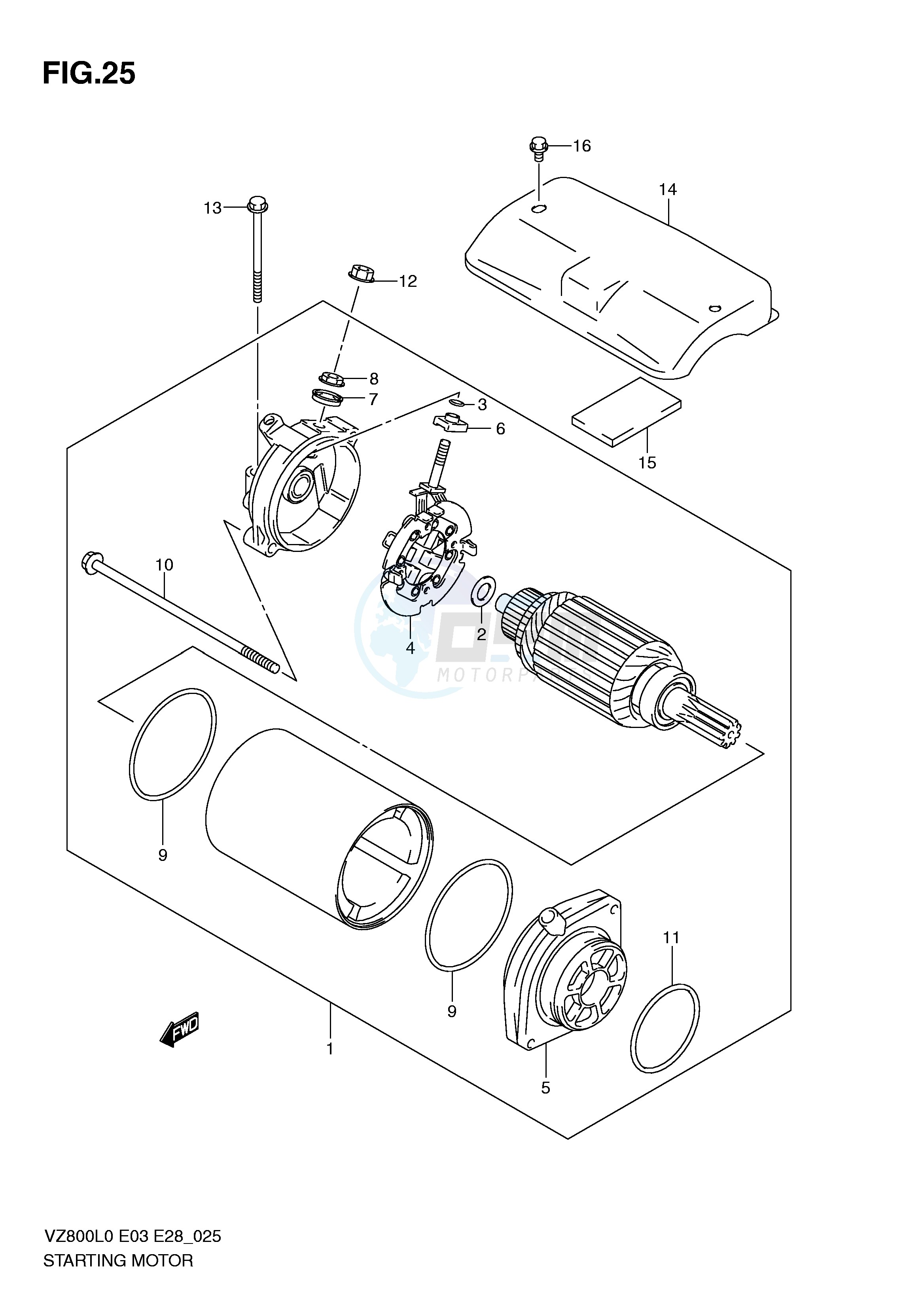 STARTING MOTOR image