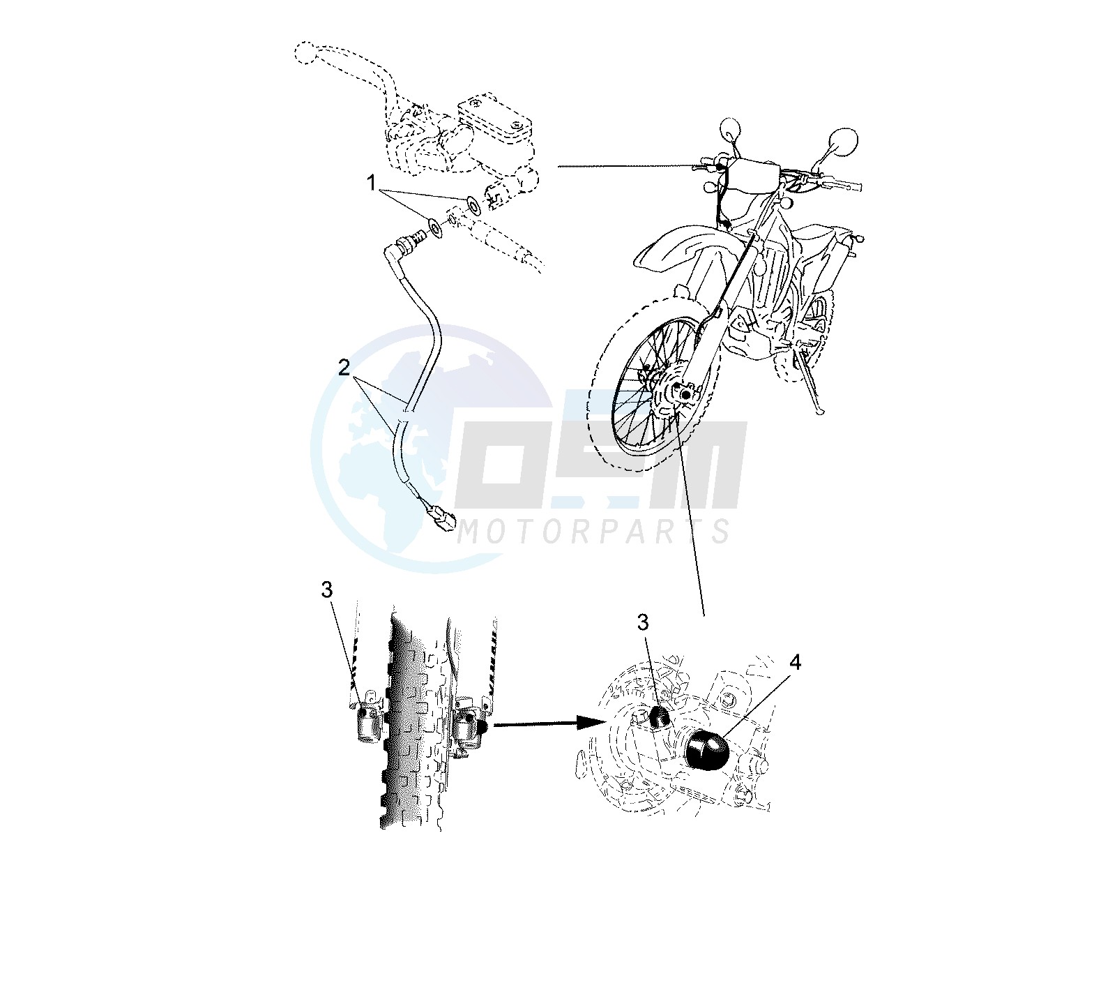 STOP SWITCH FRONT EURO KIT blueprint