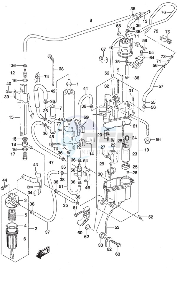 Fuel Pump/Fuel Vapor Separator SS Model image