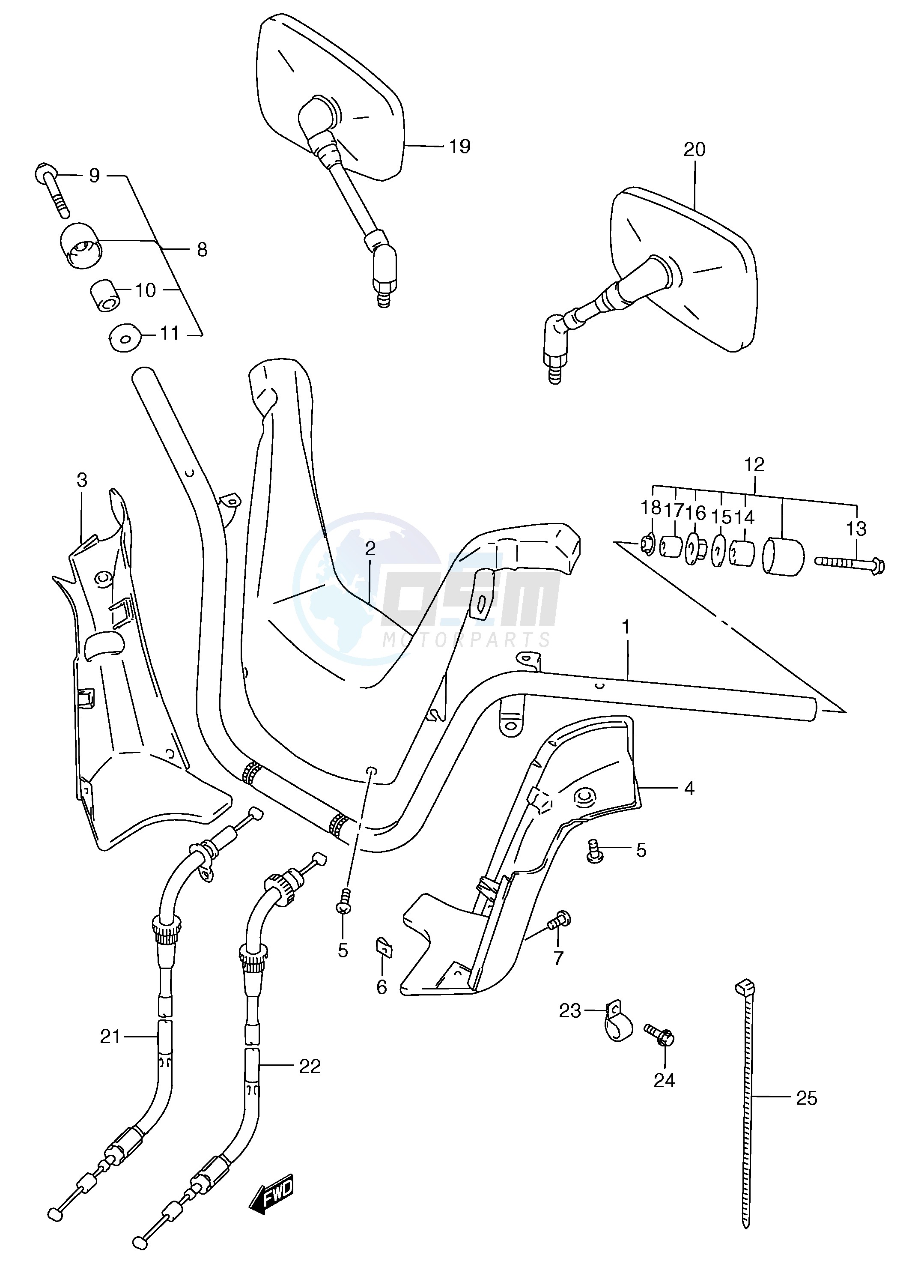 HANDLE BAR (MODEL W X) image