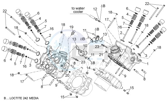 Cylinder head - valves image