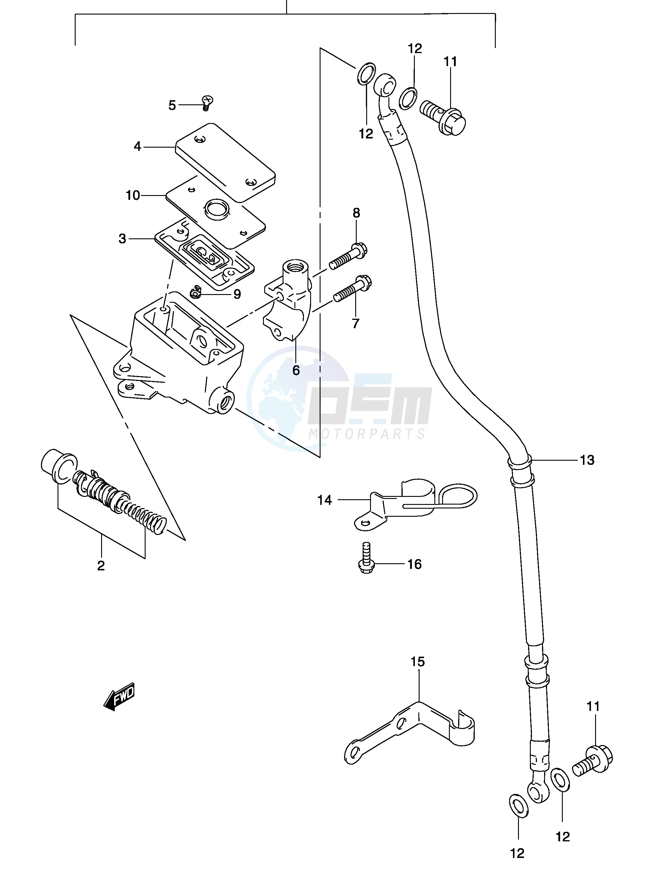 FRONT MASTER CYLINDER image