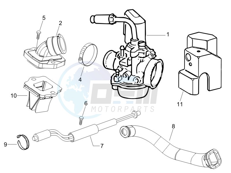Carburettor assembly blueprint