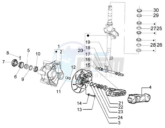 front wheel suspension blueprint