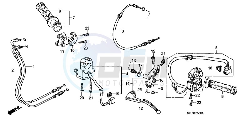 HANDLE LEVER/ SWITCH/ CABLE image