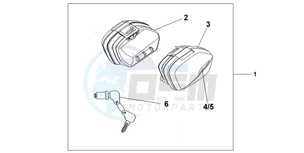 STANDARD PANNIER SET - EXCALIBUR GRAY MET image