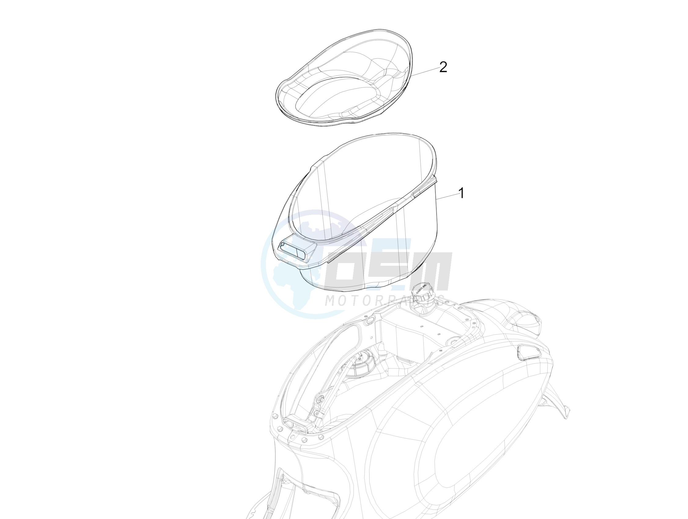 Helmet huosing - Undersaddle image