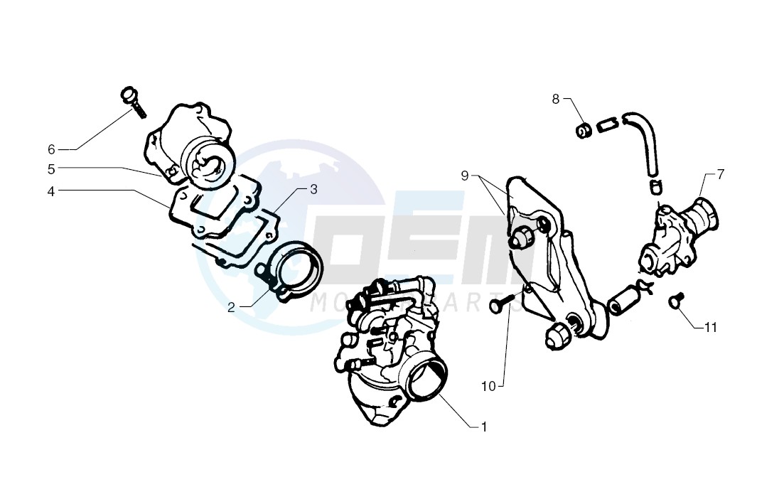 Oil pump - Carburettor blueprint