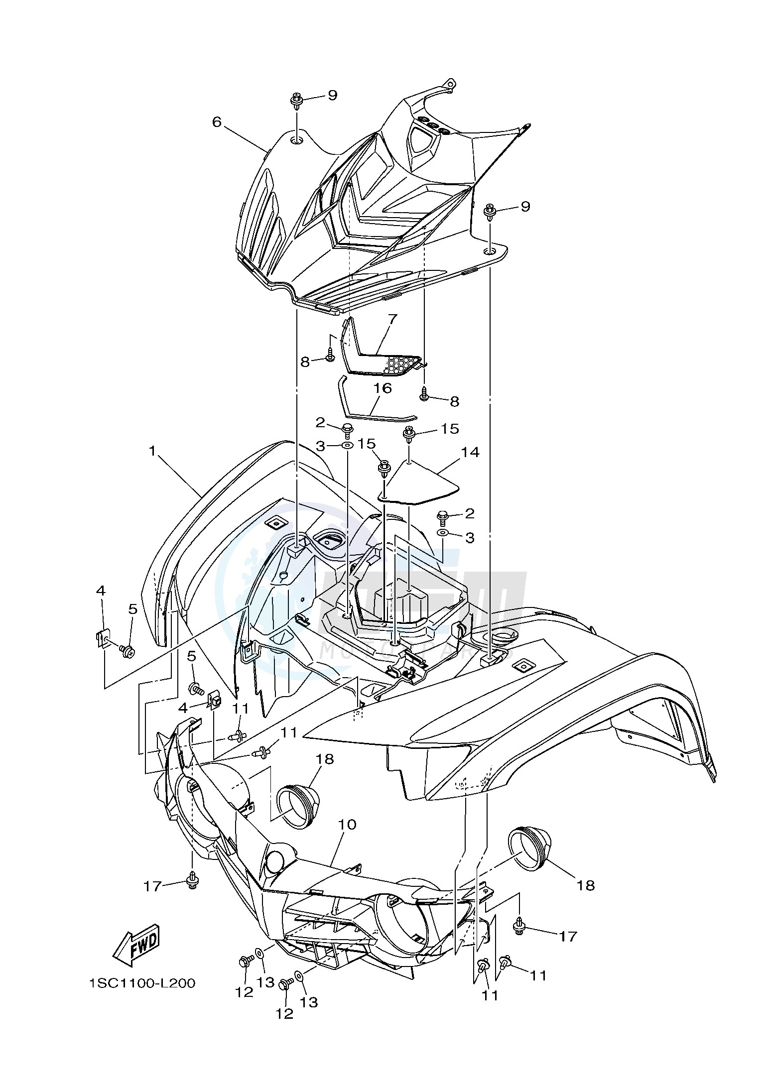 FRONT FENDER image