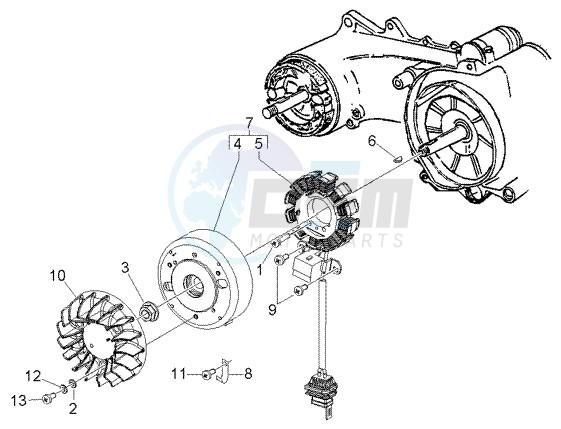 Flywheel magneto blueprint