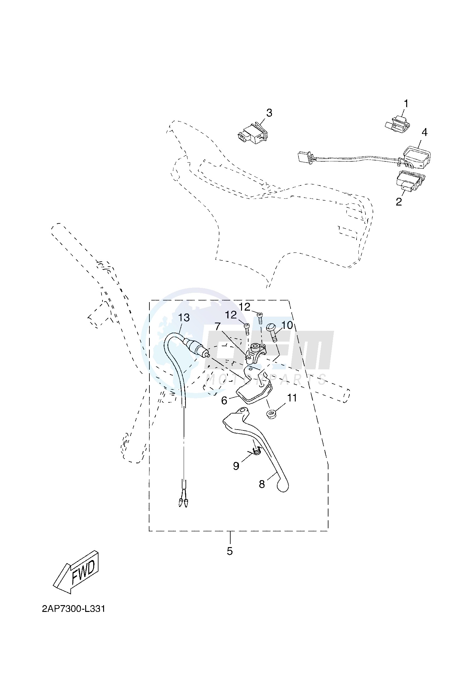 HANDLE SWITCH & LEVER image